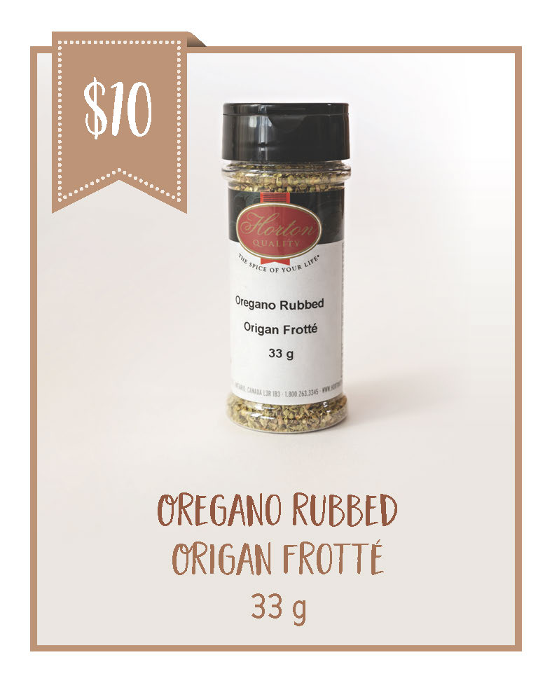 Oregano rubbed