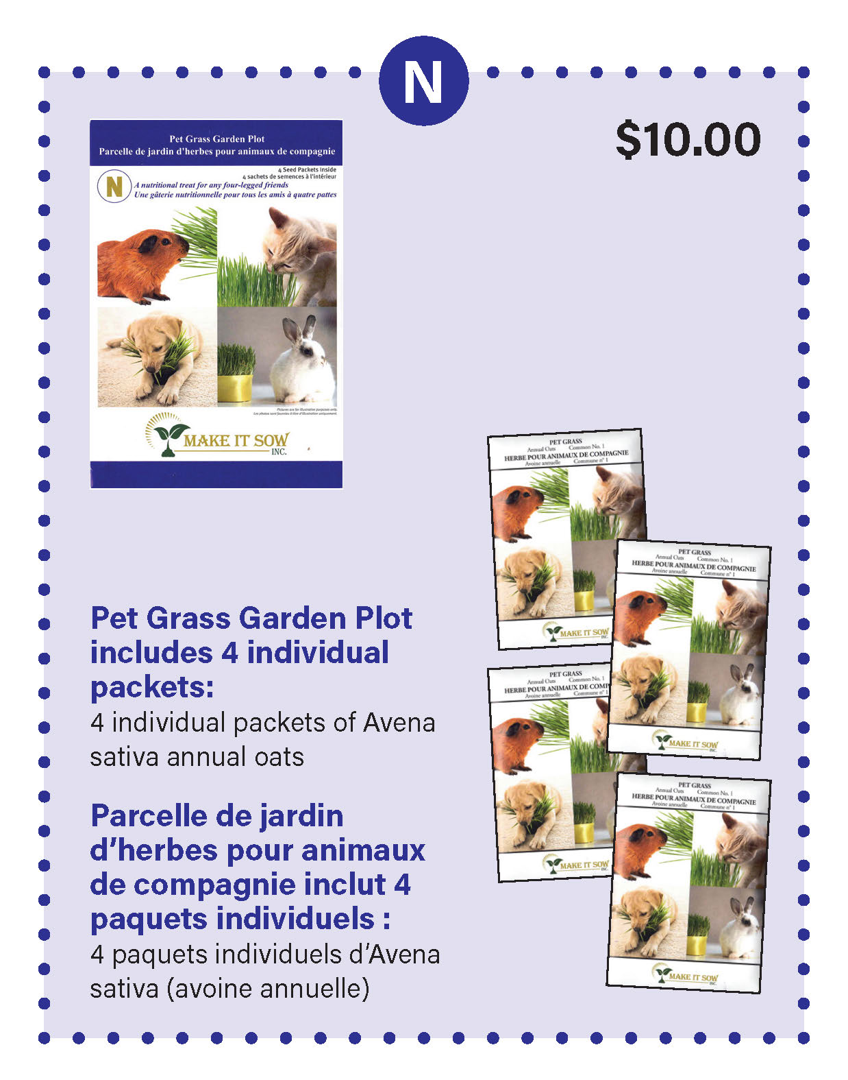 Pet Grass Garden Plot